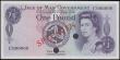 London Coins : A165 : Lot 644 : Isle of Man Government 1 Pound SPECIMEN Pick 29s1 (similar to Banknote Yearbook IM32a, IOMPM M509) s...
