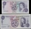 London Coins : A165 : Lot 645 : Isle of Man Government 1 Pounds (2) including Pick 25a (Banknote Yearbook IM31a, IOMPM M501) signatu...