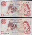 London Coins : A165 : Lot 650 : Isle of Man Government 20 Pounds Replacement issues Pick 43r (Banknote Yearbook IM63b, IOMPM M539r) ...