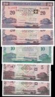 London Coins : A165 : Lot 736 : Northern Ireland Ulster Bank Limited signature C. McCarthy issues 2006-8 (5) comprising 5 Pounds Bla...