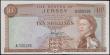 London Coins : A165 : Lot 835 : The States of Jersey 10 Shillings Pick 7a ND (1963) LOW serial number A 000185 brown and pale blue Q...