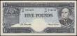 London Coins : A166 : Lot 131 : Australia Reserve Bank of Australia 5 Pounds Pick 35a 1960-1965 signatures Coombs & Wilson seria...