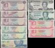 London Coins : A166 : Lot 138 : Bahamas (10) in about UNC - UNC comprising Monetary Authority issues L.1968 (5) including 3 Dollars ...