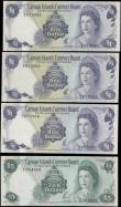 London Coins : A166 : Lot 155 : Cayman Islands Currency Board Queen Elizabeth II issues (4) comprising 1 Dollars (3) including Pick ...