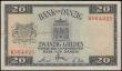 London Coins : A166 : Lot 179 : Danzig Bank of Danzig 20 Gulden Pick 63 dated 1st November 1937 single letter prefix serial number K...