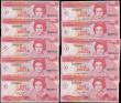 London Coins : A166 : Lot 186 : East Caribbean States Central Bank 1 Dollars Pick 17u ND (1985-1988) Anguilla not named on map on ob...