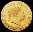 London Coins : A166 : Lot 2071 : Sovereign 1820 Open 2, Marsh 4 Good Fine/NVF with some small edge bruises, in a London Mint Office b...