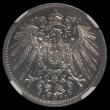 London Coins : A166 : Lot 2767 : Germany - Empire One Mark 1915E KM#14 in an NGC holder and graded MS65, we note Krause lists only up...