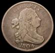 London Coins : A166 : Lot 2921 : USA Half Cent 1804 Plain 4, stemless wreath, Breen 1543 VG/NVG