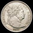 London Coins : A166 : Lot 2956 : Halfcrown 1817 Bull Head ESC 616, Bull 2090 About EF/EF the obverse with some light contact marks