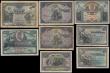 London Coins : A166 : Lot 443 : Spain El Banco De Espana early issues (8) in mixed grades comprising 25 Pesetas Pick 57a dated 24th ...