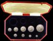 London Coins : A166 : Lot 668 : Proof Set 1902 a part Matt set (9 coins) Crown, Halfcrown, Florin, Shilling, Sixpence and Maundy Set...