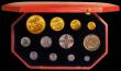 London Coins : A166 : Lot 674 : Proof Set 1911 Long Gold Set (12 coins) comprising Five Pounds, Two Pounds, Sovereign, Half Sovereig...