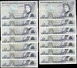 London Coins : A166 : Lot 71 : Five Pounds Gill QE2 pictorial & The Duke of Wellington (14) in mixed grades average good Fine -...