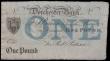 London Coins : A166 : Lot 96 : Dorchester Bank 1 Pound Unissued Remainder For Robt. Pattison circa 1820's and the note in blac...