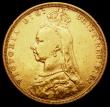 London Coins : A167 : Lot 1086 : Sovereign 1890 G: of D:G: closer to the crown S.3866B, DISH L13, Fine