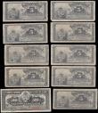 London Coins : A167 : Lot 1470 : Cuba Banco Espanol de la Isla de Cuba late 1896 and 1897 issues (10) comprising 5 Centavos Pick 45a ...