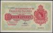 London Coins : A167 : Lot 1499 : Falkland Islands Government 5 Pounds Pick 9b dated 30th January 1975 serial number C64809 and bearin...