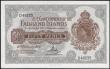 London Coins : A167 : Lot 1501 : Falkland Islands Government 50 Pence Pick 10b dated 20th February 1974 serial number D48235 and bear...