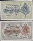 London Coins : A167 : Lot 1502 : Falkland Islands Government Elizabeth II portrait issues (2) comprising 50 Pence Pick 10b dated 20th...