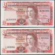 London Coins : A167 : Lot 1509 : Gibraltar Government One Pound (2) comprising Pick 20b dated 15th September 1979 serial number K2849...