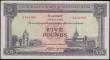 London Coins : A167 : Lot 1603 : Scotland Clydesdale & North of Scotland Bank Limited Fifth Issue 5 Pounds Pick 192a (PMS CL25a, ...