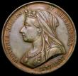 London Coins : A167 : Lot 1778 : Queen Victoria Diamond Jubilee 1897 37mm diameter in bronze by Jenkins after T.Brock Obverse: Bust l...