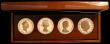 London Coins : A167 : Lot 184 : The Queen's Coronation 60th Anniversary Portrait Collection 1953 - 2013 comprising four Five Po...
