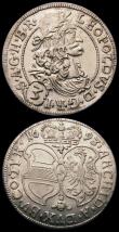 London Coins : A167 : Lot 1876 : Austria 3 Kreuzer (2) 1668 Leopold I KM#1245 EF/GEF and lustrous, 1693 Leopold I KM#1245 EF and lust...