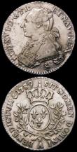 London Coins : A167 : Lot 1923 : France 24 Sols (1/5th Ecu) (2) 1789A KM#569.1 NVF/GVF, 1786R KM#569.12 Orleans Mint About Fine toned