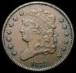 London Coins : A167 : Lot 2387 : USA Half Cent 1832 Breen 1572 NEF with some contact marks and an edge nick