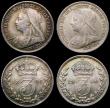 London Coins : A167 : Lot 2549 : Threepences (3) 1895 ESC 2107, Bull 3447, 1897 ESC 2109, Bull 3449, 1900 ESC 2112, Bull 3453, all UN...
