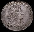 London Coins : A167 : Lot 464 : Crown 1718  8 over 6 Roses and Plumes QUINTO, ESC 111A, Bull 1542 NEF attractively toned with minor ...