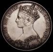 London Coins : A167 : Lot 473 : Crown 1847 Gothic UNDECIMO ESC 288, Bull 2571 NEF with some scratches and hairlines in the obverse f...
