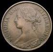 London Coins : A167 : Lot 535 : Farthing 1875H 5 Berries in wreath, with full brooch, perfect E in REG, Freeman 530 dies 3+C NVF/GF,...