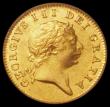 London Coins : A167 : Lot 655 : Half Guinea 1804 S.3737 in an LCGS holder and graded  A/UNC the joint second finest of 12 examples t...