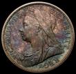 London Coins : A167 : Lot 804 : Halfcrown 1893 Proof ESC 727, Bull 2779, Davies 663P nFDC with a choice deep and multicoloured tone,...