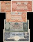 London Coins : A168 : Lot 105 : Australia (5) in various grades aVF/VF to EF comprising Commonwealth Bank ND (1938-1952) "Georg...