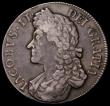London Coins : A168 : Lot 1131 : Crown 1688 QVARTO as ESC 80, Bull 746 the obverse having unbarred A in IACOBVS and the second A in G...
