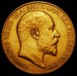 London Coins : A168 : Lot 1214 : Five Pounds 1902 Matt Proof S.3966 EF with some minor surface marks, comes in a London Mint Office b...