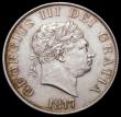 London Coins : A168 : Lot 1346 : Halfcrown 1817 Small Head ESC 618 EF once cleaned
