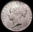 London Coins : A168 : Lot 1365 : Halfcrown 1845 ESC 679 Bull 2722  LCGS 60 Ex-DNW Auction 74 20 June 2007 Lot 1014