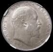 London Coins : A168 : Lot 1394 : Halfcrown 1908 ESC 753, Bull 3574 NEF in a PCCB 'Professional Coin Display' slab 