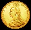 London Coins : A168 : Lot 1561 : Sovereign 1887 Jubilee Head S.3866, DISH L7, About EF in a London Mint Office box with certificate