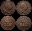 London Coins : A168 : Lot 1982 : Bermuda Pennies 1793 KM#5 (3) NVG to VG 