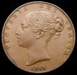 London Coins : A168 : Lot 2128 : Farthing 1847 with Inverted 1 over normal 1 in date giving the appearance of a Roman 1, this in simi...
