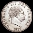 London Coins : A168 : Lot 2162 : Halfcrown 1817 Small Head ESC 618, Bull 2096 EF with some minor contact marks