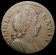 London Coins : A168 : Lot 2193 : Halfpenny 1697 E over B in GVLIELMVS unlisted by Peck, we note there was no equivalent type in the N...