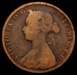 London Coins : A168 : Lot 2206 : Halfpenny 1861 F over P in HALF thus appearing to read HALP, unlisted by Peck or Freeman, VG, normal...