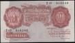 London Coins : A168 : Lot 32 : Ten Shillings Mahon B210 Red-Brown issue 1928 FIRST series number Z37 914 549, VF - GVF and Rare exa...